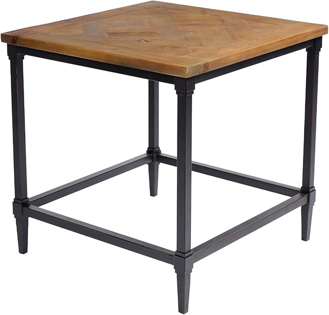 Rustic Solid Wood End TableFarmhouse Side Table for
