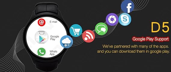 2016 HOT NO,1 D5 Android 4,4 pulsómetro con GPS Wifi reloj ...