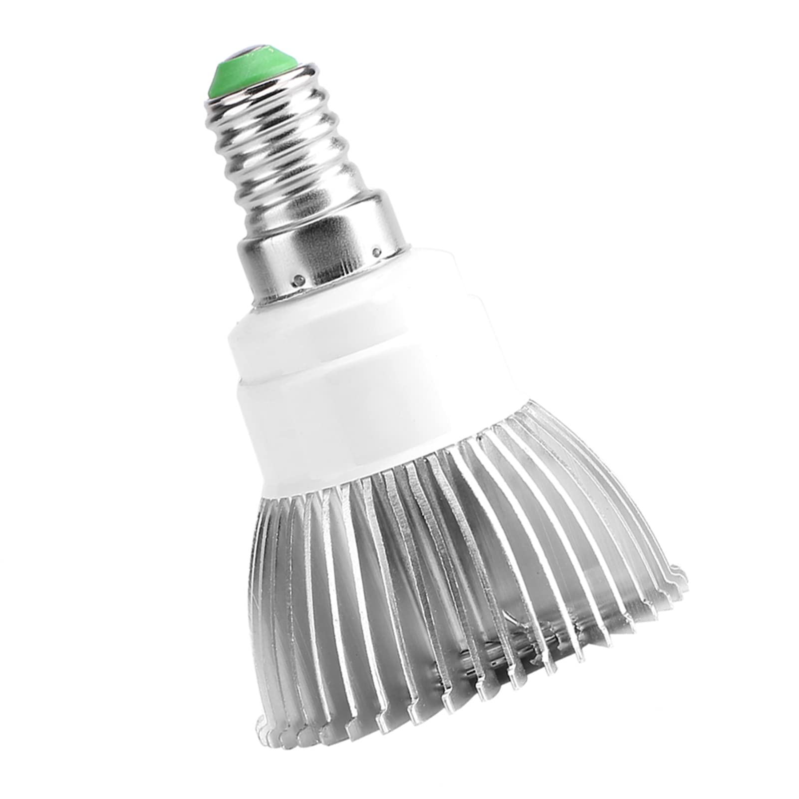 Aramox LED Grow Light Bulb, Full Spectrum E27/E14/GU10 85‑265V 18W 18 LED Grow Light Flower Plant Hydroponic Growth Bulb (E14)