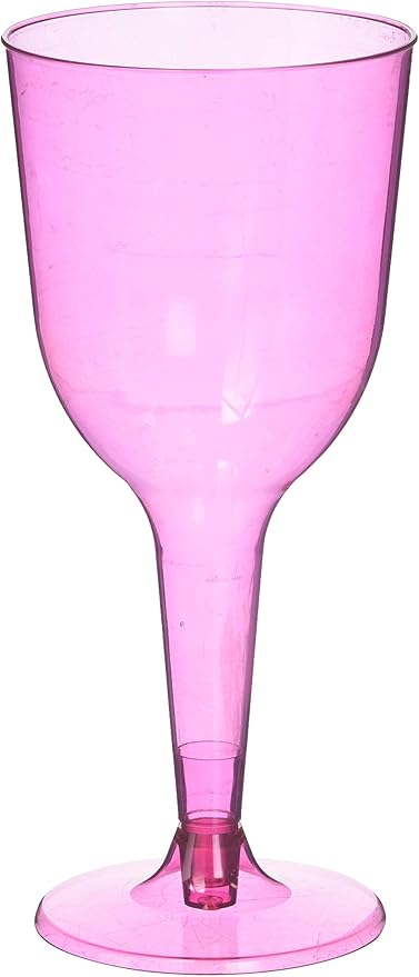 pink plastic glasses parties