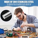 OFFCUP 5mm x 250mm Stainless Steel Round Rods 2pcs view 6