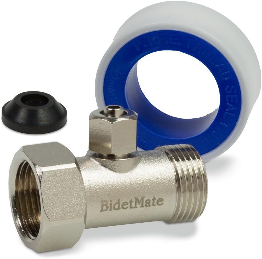 Bidet Mate Brass TAdapter with PU Hose Connector Amazon.co.uk DIY