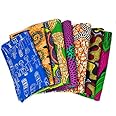 6 Random Fat Quarter Bundle/African Fabric/ 6 Quarter Pieces WB240