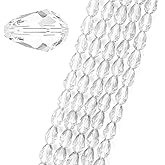 120pcs Czech 12mm Faceted Teardrop Crystal Glass Loose Beads Spacer Crystal Clear for DIY Jewelry Craft Making CCT-1201