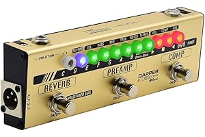 VALETON Dapper Acoustic Mini Electric-Acoustic Guitar DI Analog Preamp Multi-Effects Pedal