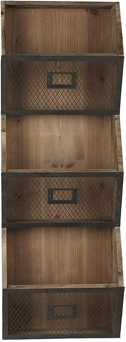 Best Kate And Laurel Metal And Wood Desk Organizer