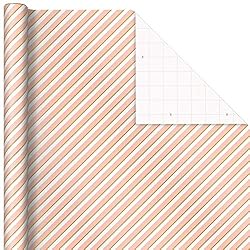 Hallmark Pink Christmas Wrapping Paper with Cut