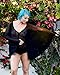 iHeartRaves Black Sheer Mesh Zip-Up Dark Angel Romper with Wings (Small)