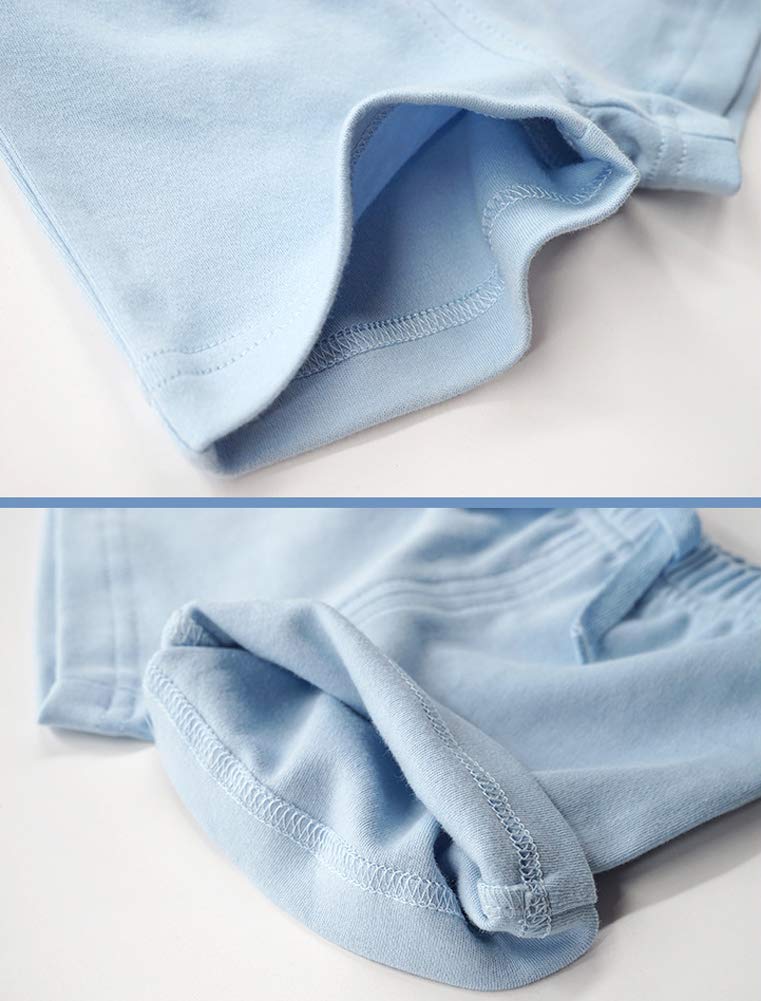 Teach Leanbh Unisex-Baby 3-Pack Cotton Soild Color Short with Drawstring 3-24 Months