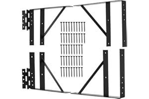 DETYI Gate Corner Brace Bracket, Heavy Duty Fence Gate Frame Kit, Adjustable Anti-Sag Kit for Wooden Fence, Deck gate, Driveway, Shed Doors, Corral Gates,