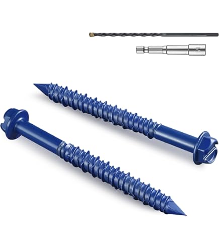 Amazon.com: Tapcon 28397 1/4x4 Blue Star Drive Bugle Head Concrete