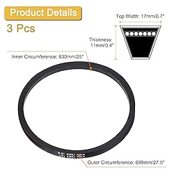 uxcell 3 Pack B25 Classic Wrapped