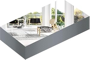 VSAR House 5 x 12 inch Mirror Candle Plate for Table Centerpieces, Set of 12, 2mm Thick, Mirror Tiles for Wall, Table Wedding Centerpieces, Party Decor and Crafts