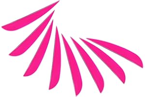 M.SJUMPPER ARCHERY Fletches 4 Inch Real Feather Fletching with Right Wing for DIY Arrows Shafts