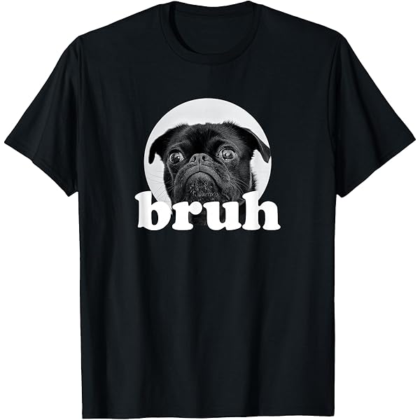 T-shirt Homme "The Biggest Pug Lover In The World" - Coton Noir 100%, Design Carlin, Gildan Ultra Cotton