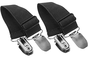 BIUDECO Adjustable Elastic Boot Straps for Pants Stretchable Trouser Leg Clips with Durable Elastic Bands Windproof Pants Fix