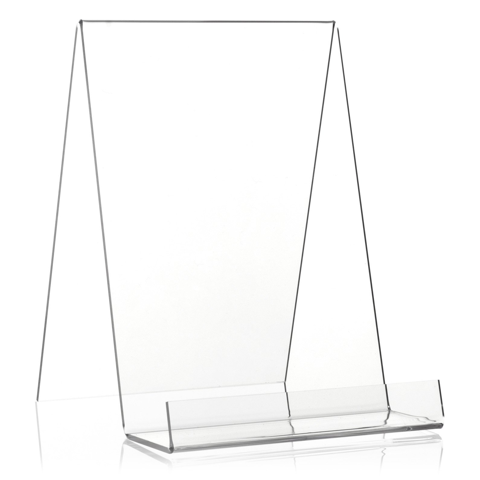 Plexiglas® Book Stand/Stand as Goods Carrier and Angled Stand in DIN A5 Format