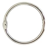 Book Binder Rings 2 Inch Office Loose Leaf Ring（20 Pack） Nickel Plated Silver