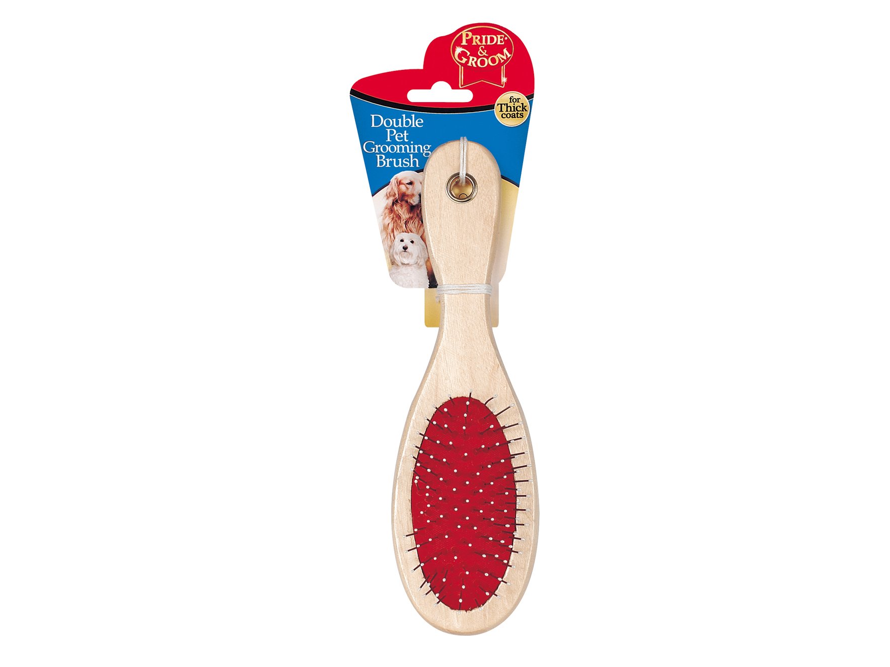 Double Sided Pet Grooming Brush Dog Puppy Cat Hair - Thick/Long Coat