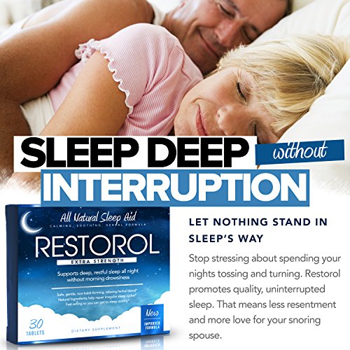 Restorol Natural Sleep Aid Relief from Jet Lag & Sleep Deprivation