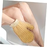 Beaupretty 2pcs Back Rub Shower Gloves Bath Gloves Exfoliating Hanging Towel view 4