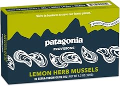 Patagonia Provisions - Lemon Herb Mussels in Extra Virgin Olive Oil | Responsibly sourced | 16g Protein & Gluten Free