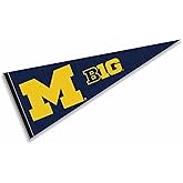 Michigan Team University Wolverines Big 10 Pennant Flag