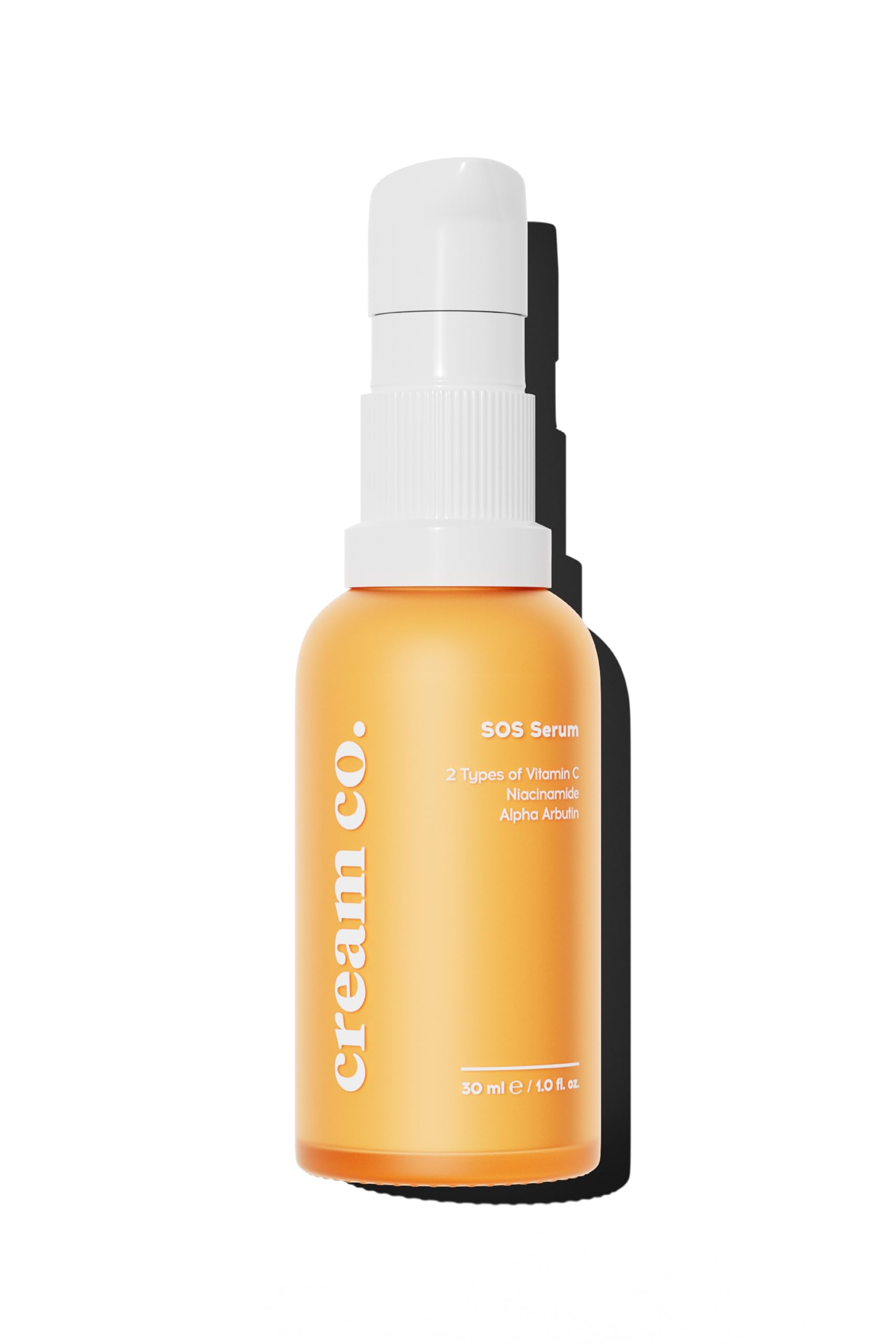 cream co. 30ml SOS Serum for All Skin Types, Vitamin C Protects Against Environmental Factors, Brightening Sauce Hydration Serum Vegan, Renews, Revitalizes Serum