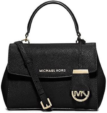 Amazon.com: MICHAEL KORS Ava - Bandolera de piel Saffiano extra pequeña,  Negro, XS : Ropa, Zapatos y Joyería