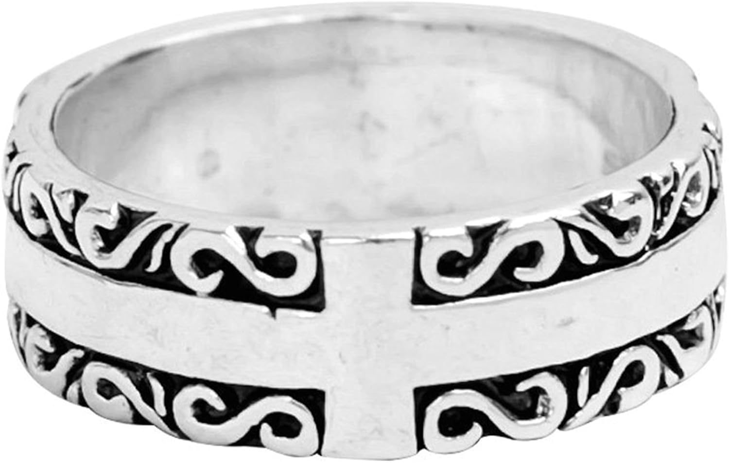 BlisfilleRings Couple Gold Ring Men's Silver Black Stone Skull Biker