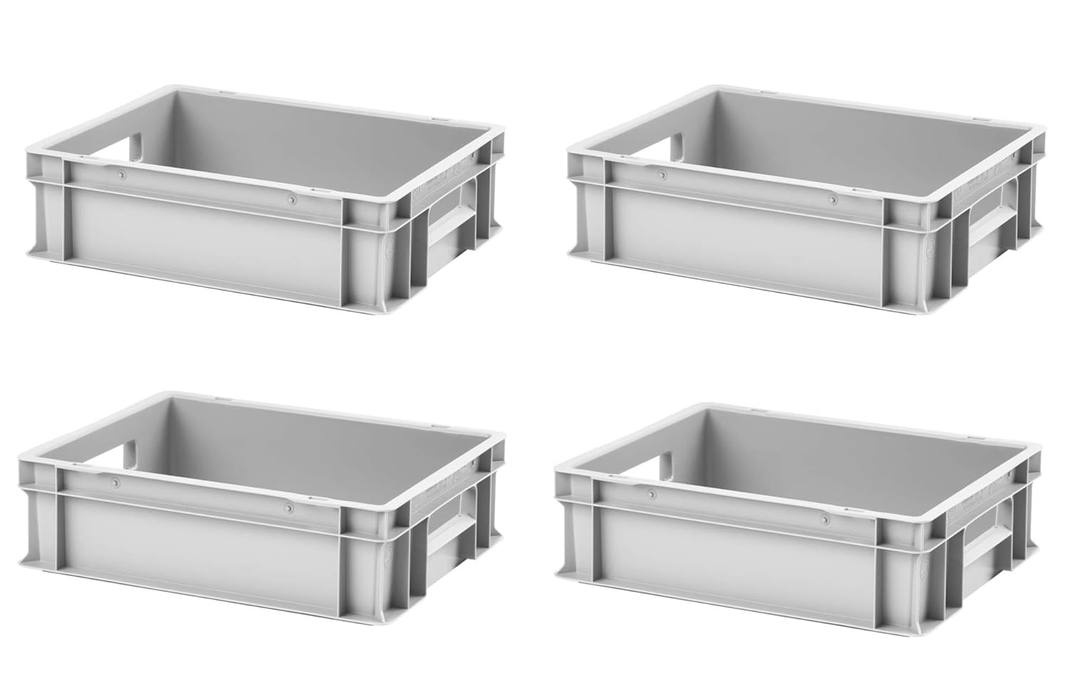 1A-TOPSTORE VE-UB-4120-HO Caja de apilamiento euro, gris ...