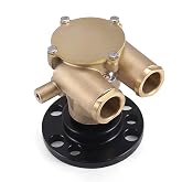 Crankshaft Mounted F6B-9 Water Pump 841640 For Volvo Penta Johnson OMC V8 | 1979-1993 857451 856513 10-24930-01 10248051 102494601 Marine Sherwood P105 Jabsco 50410-1201 Indmar 685001 10-242321 3860703