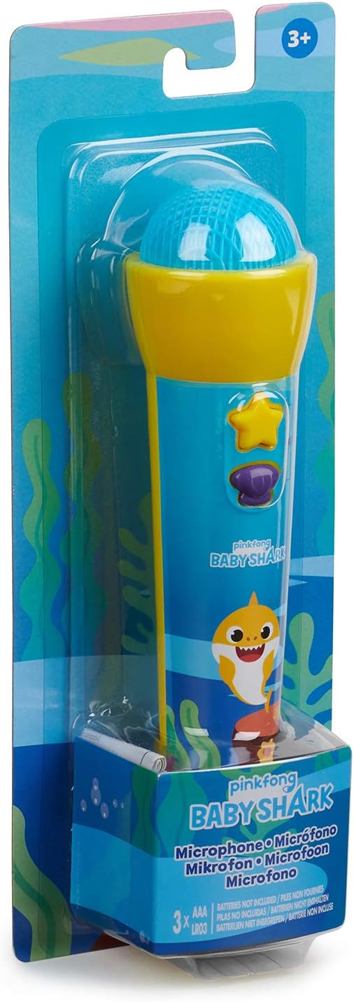 WowWee Pinkfong Baby Shark Official Silly Sing-Along Microphone: Toys & Games