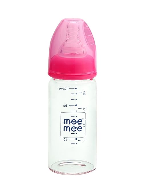 mee mee glass feeding bottle 120ml
