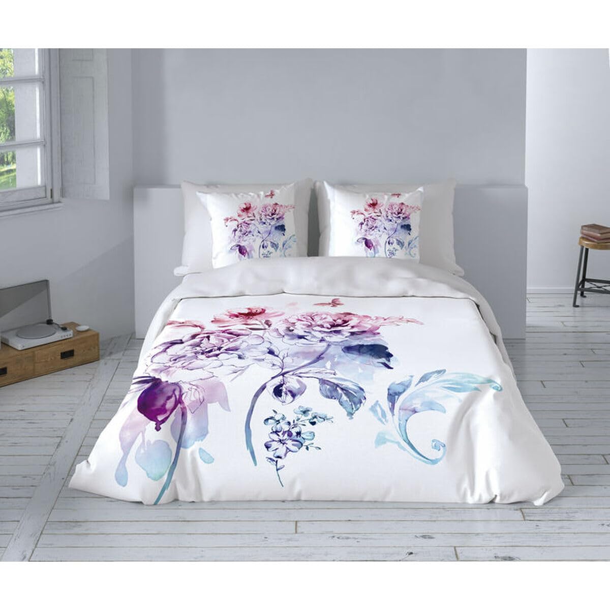 Hosteline Kobe Blue Duvet Cover Set 135 Bed 3 Pieces