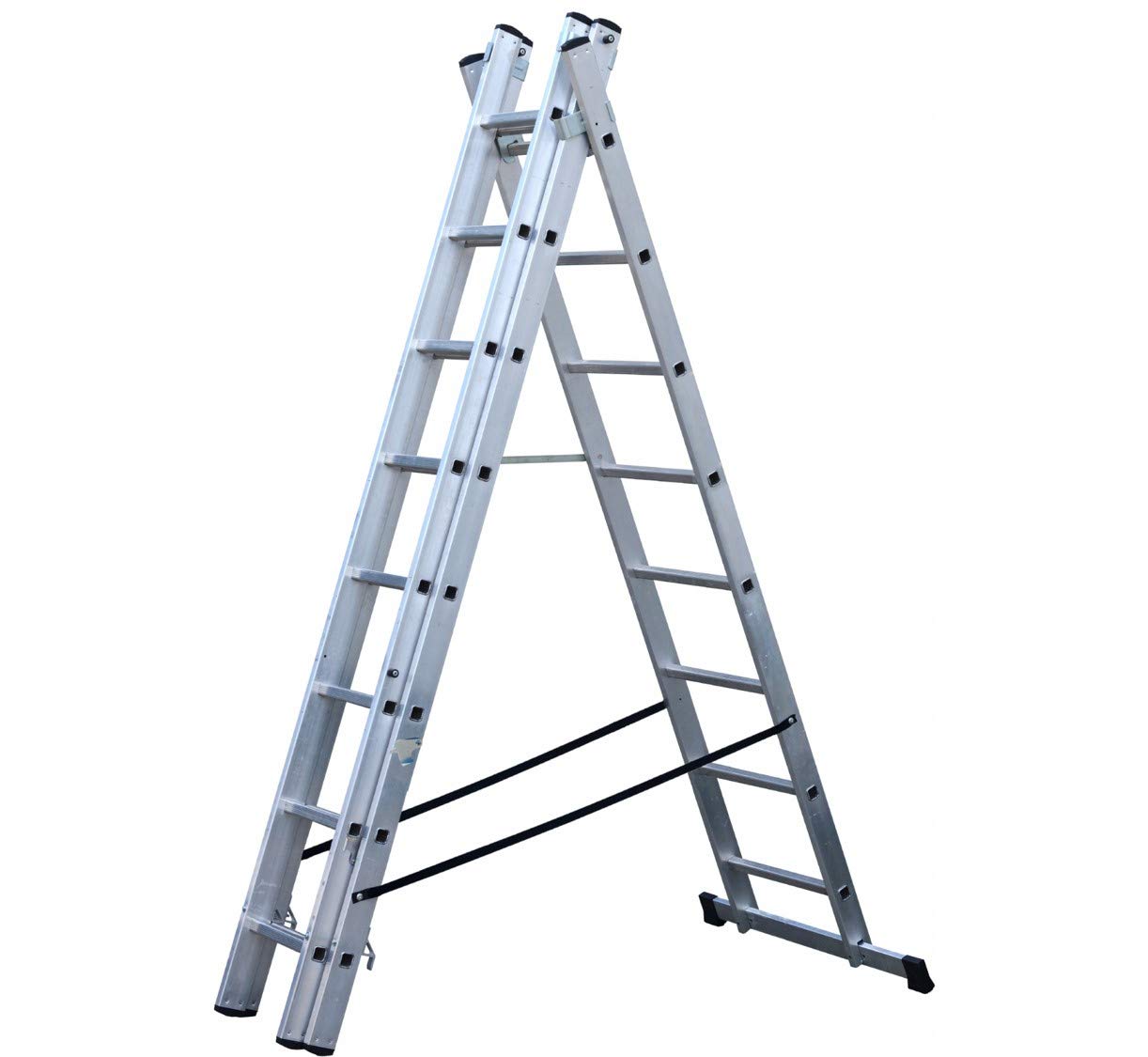 DIY Trade Triple Section 4 Way Combination Aluminium Extension Ladders Youngman (2.5m Combi