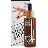Vacation Studio Tone SPF 50 Bronzing Drops for Face, 1 Fluid Ounce | Bronzing Sunscreen, Sunkissed Glow, Face Sunscreen, Makeup-Friendly, Non-Comedogenic, Broad Spectrum, Vegan
