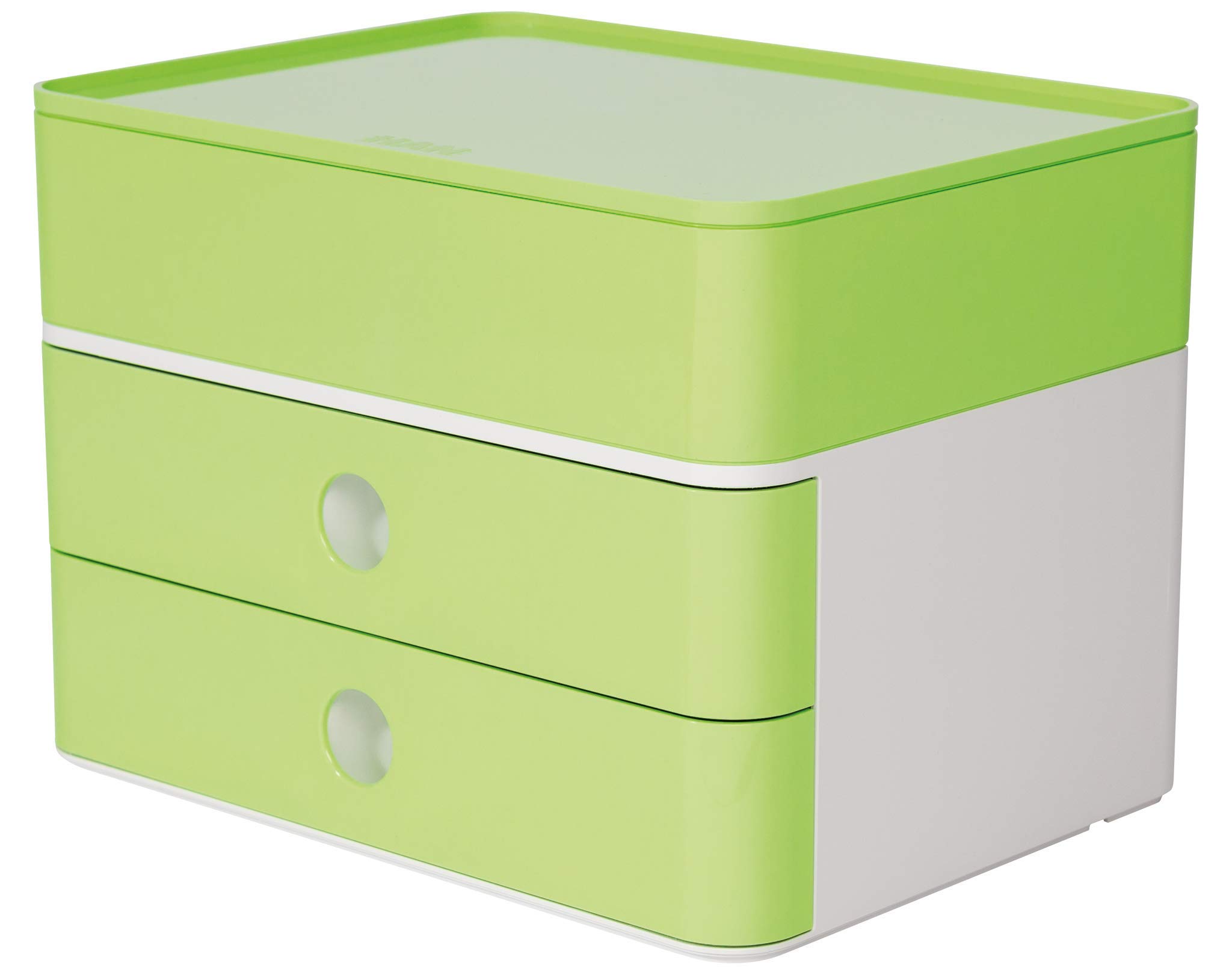 Han 1100-80 SMART-BOX PLUS ALLISON, Drawer with 2 Drawers and Utensil Box, Lime Green