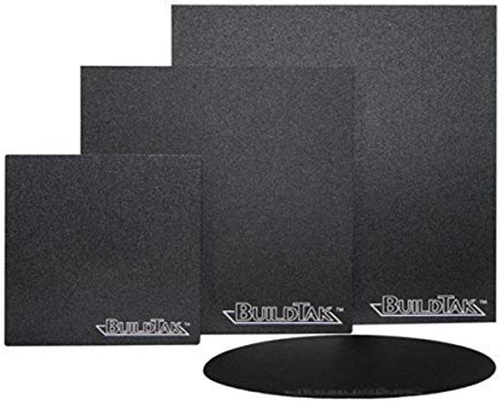 BuildTak BT10X10-3PK 3D Printing Build Surface, 10" x 10”, 254 mm x 254 mm, Square, Black (Pack of 3)