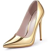 GENSHUO Women's 4.7 Inch Pumps Pointy Toe Stiletto Sexy High Heels Work Party Wedding Shoes