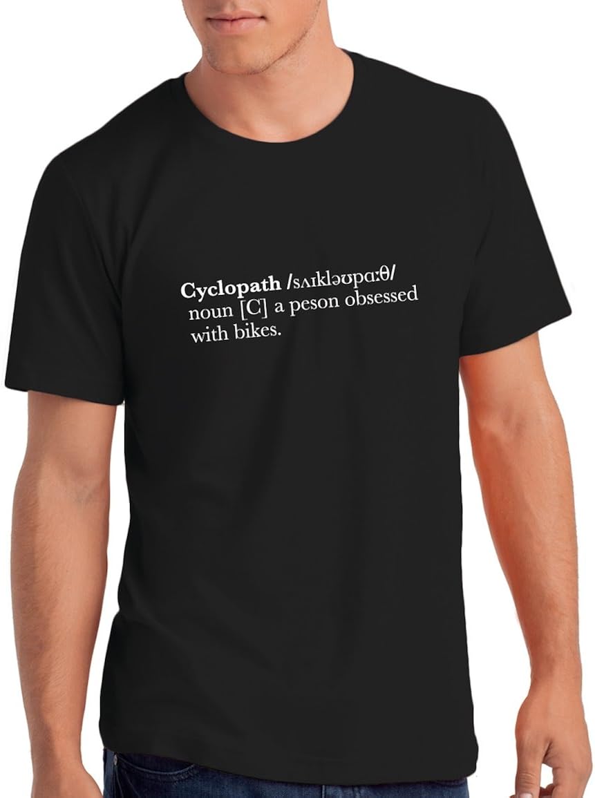 Da Londra Mens Cyclopath T Shirt Gift for People who Love Cycling
