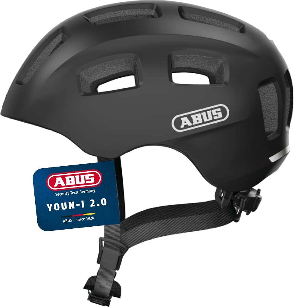 ABUS Youn-I 2.0 Bike Helmet with Light Unisex Kids Teens Adults