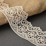 Ivory Vintage Guipure Venise Lace Cluny Lace Trim, 2-1/8 Inch by 1 Yard, STEP-3819