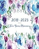 2019-2023 Five Year Planner- Blue Flowers: 60