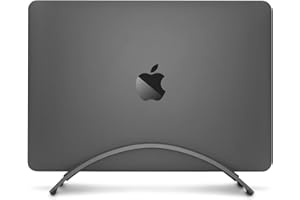 Twelve South BookArc for MacBook | Space-Saving Vertical Stand to Organize Work & Home Office for Apple MacBooks, Now Compatible with M1 MacBooks* (Space Grey)