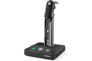 Yealink WH63 Convertible Teams Wireless Noise Canceling Headset - Headset Connects and Works with USB Enabled Desk Phones, Computers and Softphones