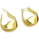 925 Sterling Silver Earrings Silver Hoop Earrings for Women Small Huggie Hoops, Lightweight Chunky Hoops, Hypoallergenic Nickel-Free Elegant Everyday Jewelry, Dainty Silver Earrings for Gifts