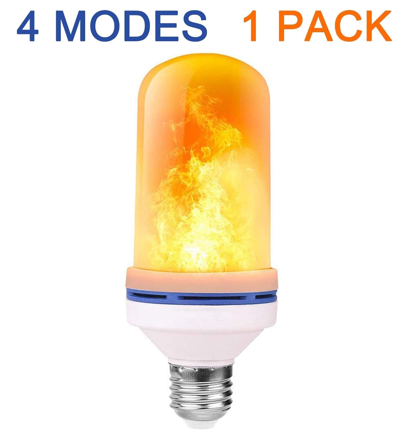 LED Flame Effect Light Bulb 4 Modes with Upside Down
