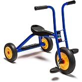 Italtrike Atlantic Small 10" Outdoor Tricycle for Toddlers and Kids, Superior Engineering, Strong and Durable, Easy Assembly, Adjustable Seat, Ages 2-3 (Blue)