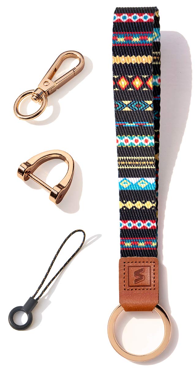 SENLLY Wristlet Lanyard Strap for Keys, Original Pattern Design Wrist Keychain Holder — image 1